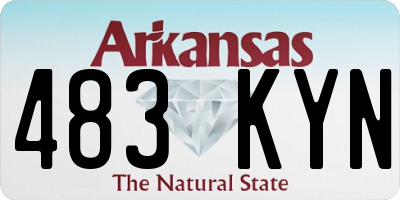AR license plate 483KYN