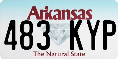 AR license plate 483KYP
