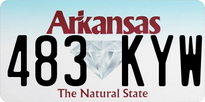 AR license plate 483KYW