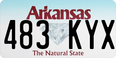 AR license plate 483KYX