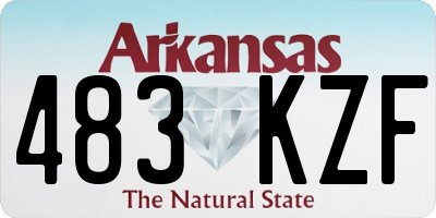 AR license plate 483KZF