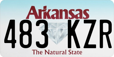 AR license plate 483KZR