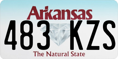 AR license plate 483KZS