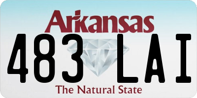 AR license plate 483LAI