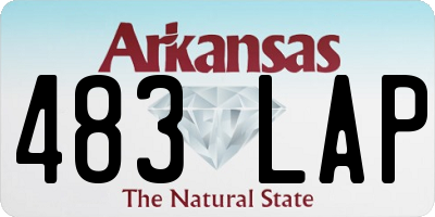 AR license plate 483LAP
