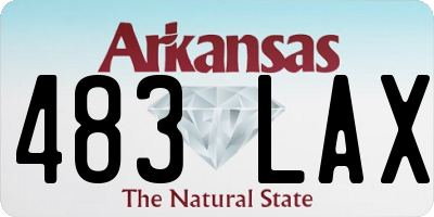 AR license plate 483LAX