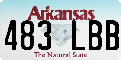 AR license plate 483LBB