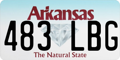 AR license plate 483LBG