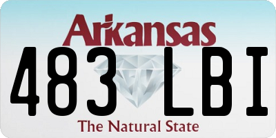 AR license plate 483LBI