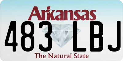 AR license plate 483LBJ