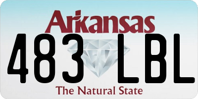 AR license plate 483LBL