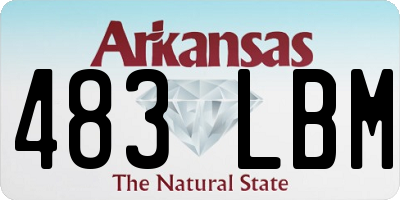 AR license plate 483LBM