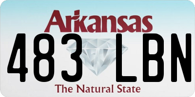 AR license plate 483LBN
