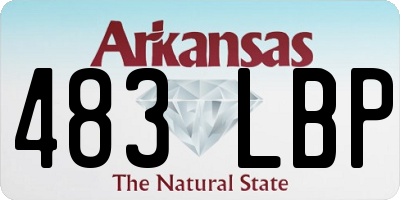 AR license plate 483LBP