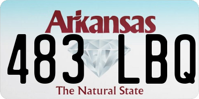 AR license plate 483LBQ