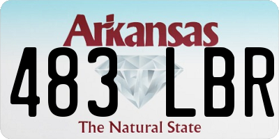 AR license plate 483LBR