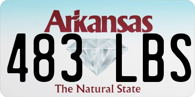 AR license plate 483LBS