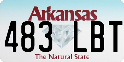 AR license plate 483LBT