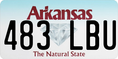 AR license plate 483LBU