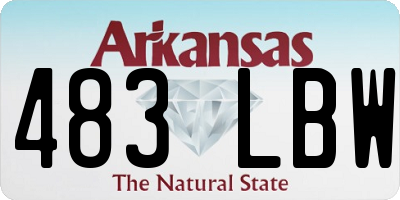 AR license plate 483LBW