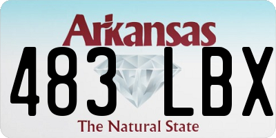 AR license plate 483LBX