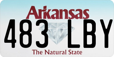 AR license plate 483LBY