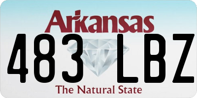 AR license plate 483LBZ