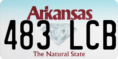 AR license plate 483LCB