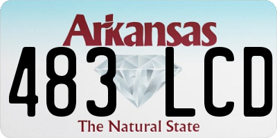 AR license plate 483LCD