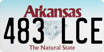 AR license plate 483LCE