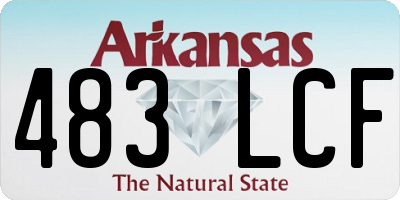 AR license plate 483LCF