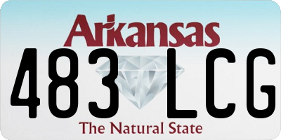 AR license plate 483LCG
