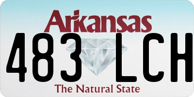 AR license plate 483LCH