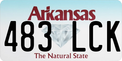 AR license plate 483LCK