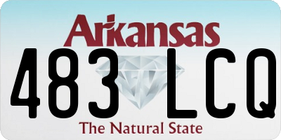 AR license plate 483LCQ