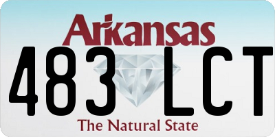 AR license plate 483LCT