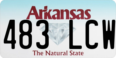 AR license plate 483LCW