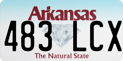 AR license plate 483LCX