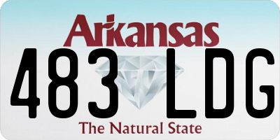AR license plate 483LDG