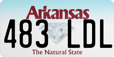 AR license plate 483LDL