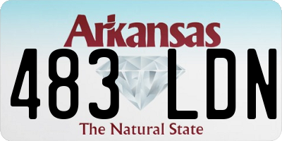 AR license plate 483LDN