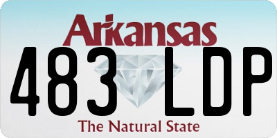 AR license plate 483LDP