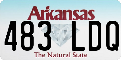 AR license plate 483LDQ