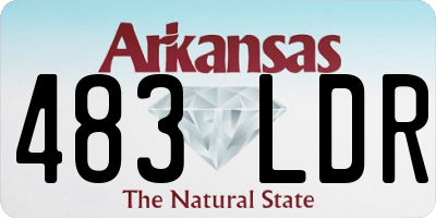 AR license plate 483LDR
