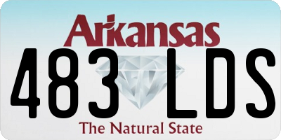 AR license plate 483LDS