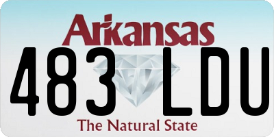 AR license plate 483LDU