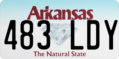 AR license plate 483LDY