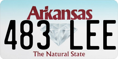 AR license plate 483LEE