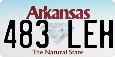 AR license plate 483LEH