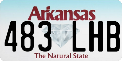 AR license plate 483LHB
